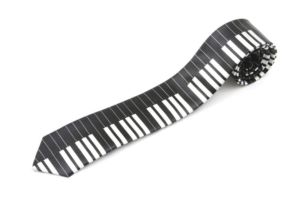 Krawat klawiatura czarna (295)